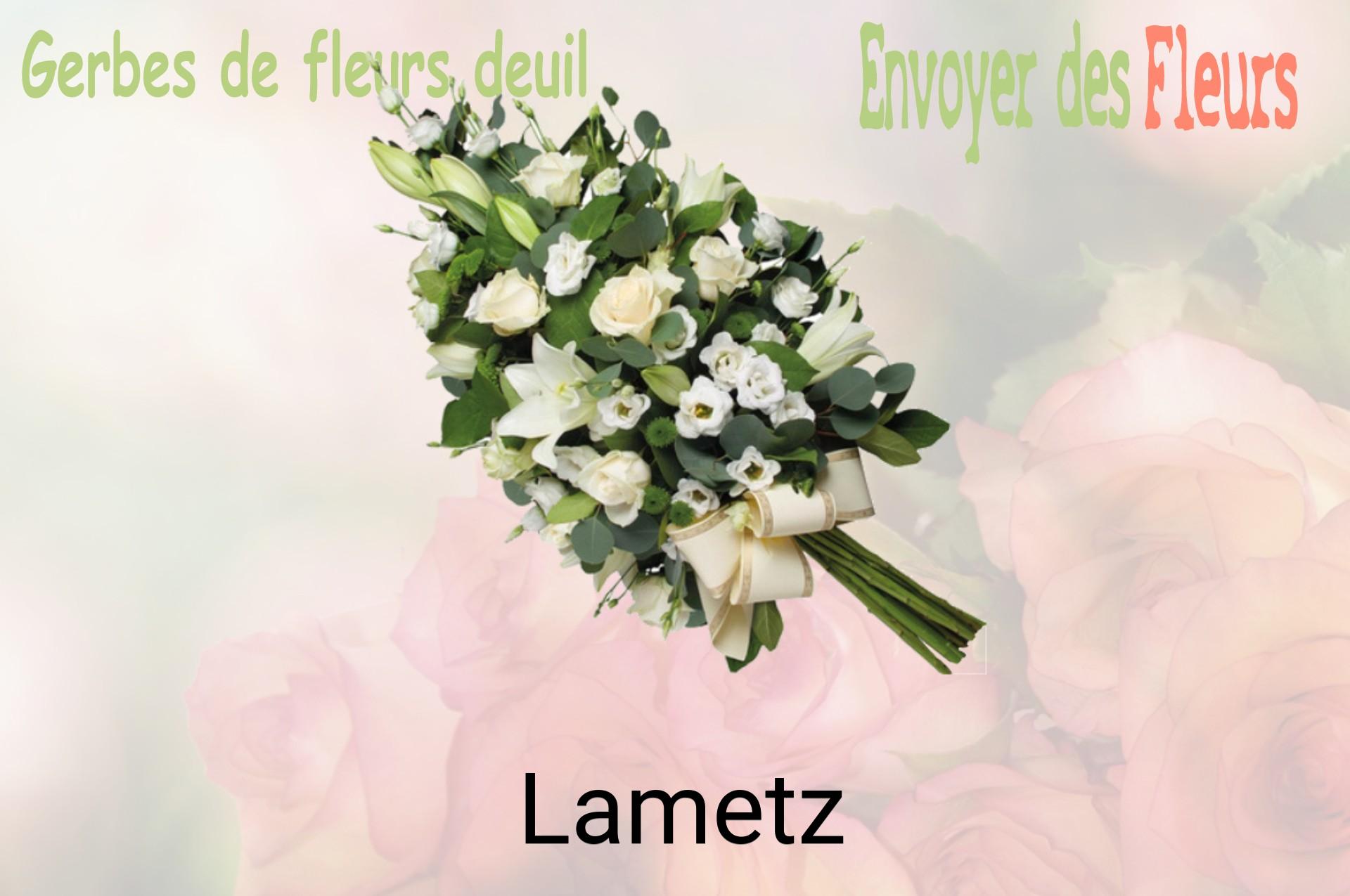 Gerbe de fleurs de deuil livrée à Lametz